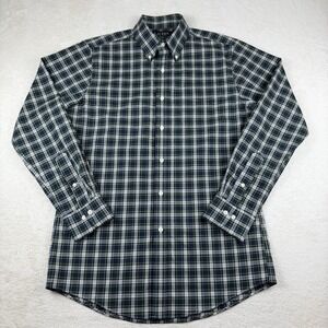 Lauren Ralph Lauren Black‎ Label Slim Fit Non Iron Shirt Men's 15.5 34/35 Plaid